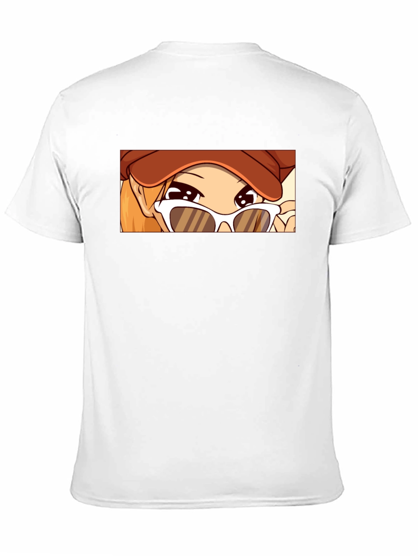 Anime Girl Graphic Tee - Stylish Black T-Shirt