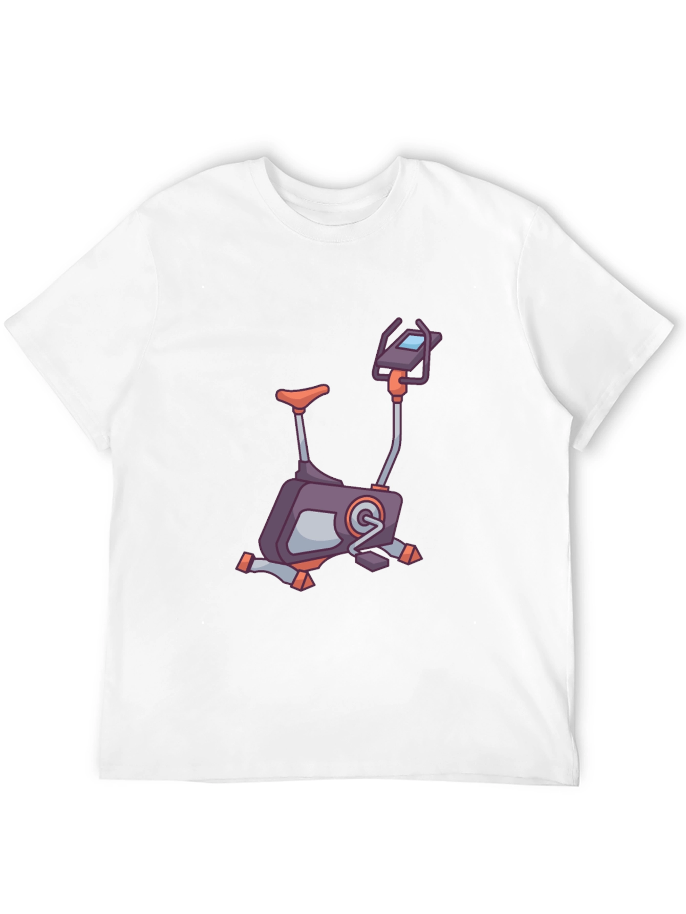 Exercise Bike Graphic Tee - Fitness Enthusiast Shirt