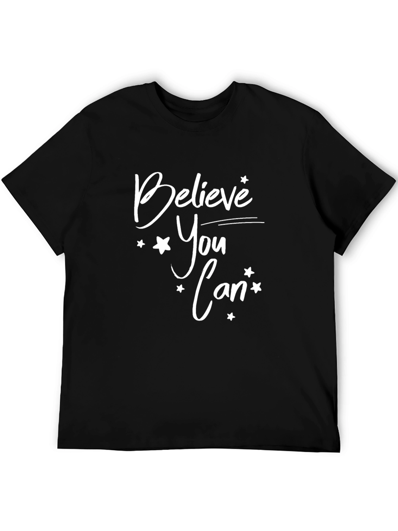 Believe You Can Graphic Black T-Shirt