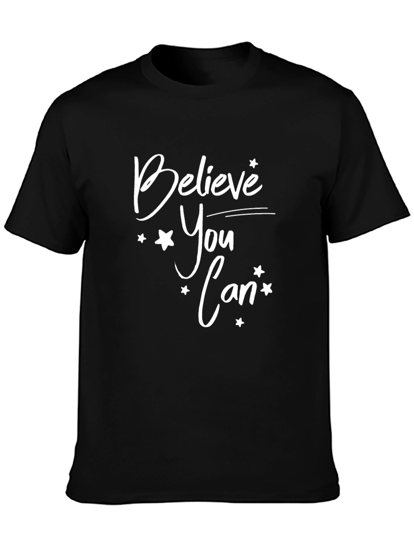 Believe You Can Graphic Black T-Shirt