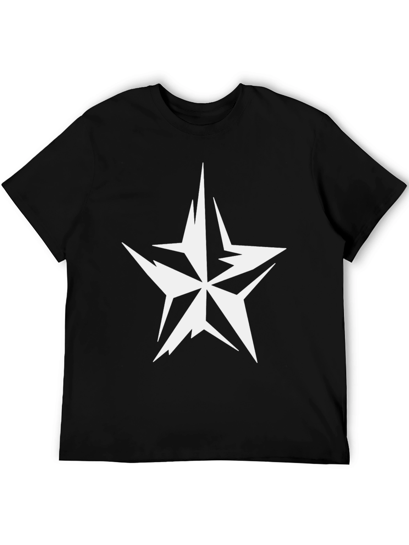 Star Graphic Mens Black T-Shirt