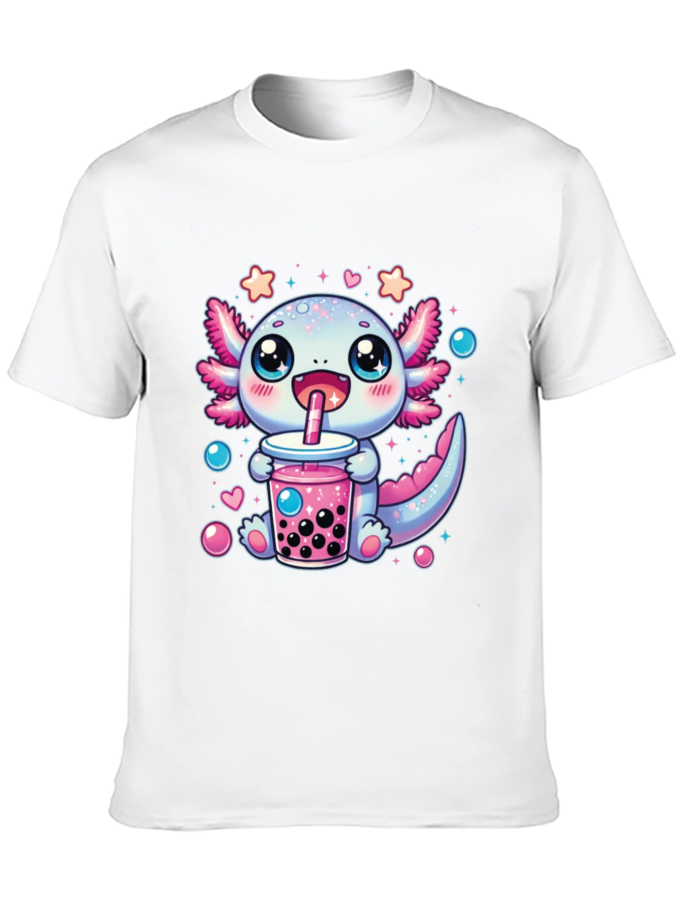 Axolotl Bubble Tea Graphic T-Shirt