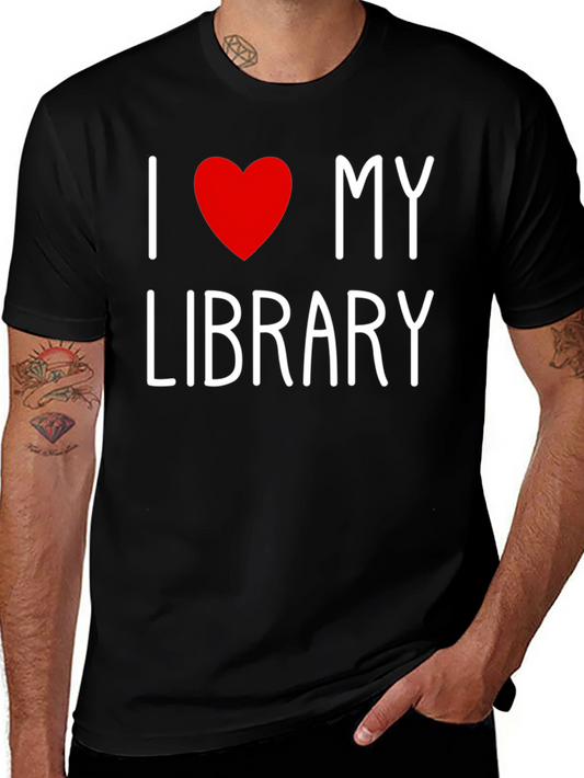 I Love My Library T-Shirt - Book Lover Tee