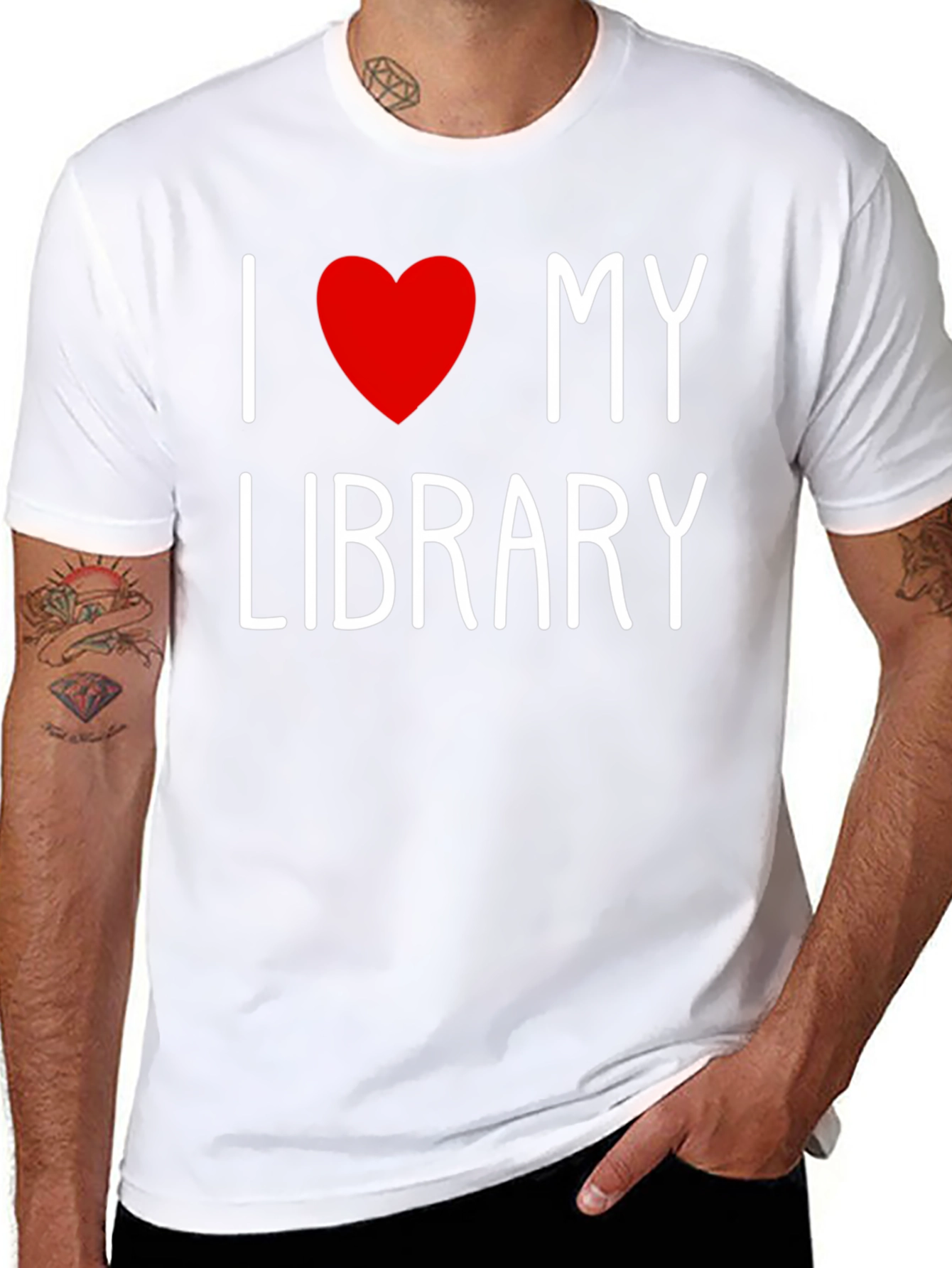I Love My Library T-Shirt - Book Lover Tee