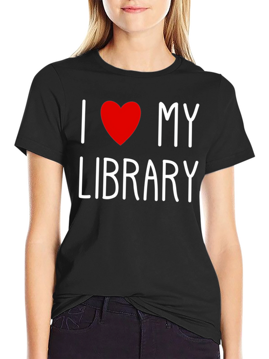 I Love My Library T-Shirt - Book Lover Tee