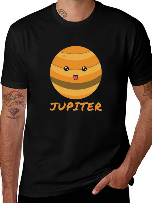 Cute Jupiter Planet Graphic Tee - Astronomy T-Shirt