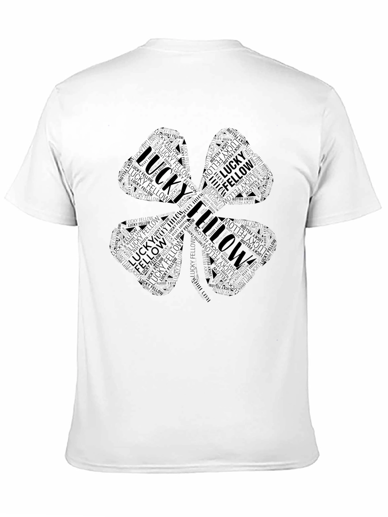 Lucky Fellow Clover Graphic Tee - Black