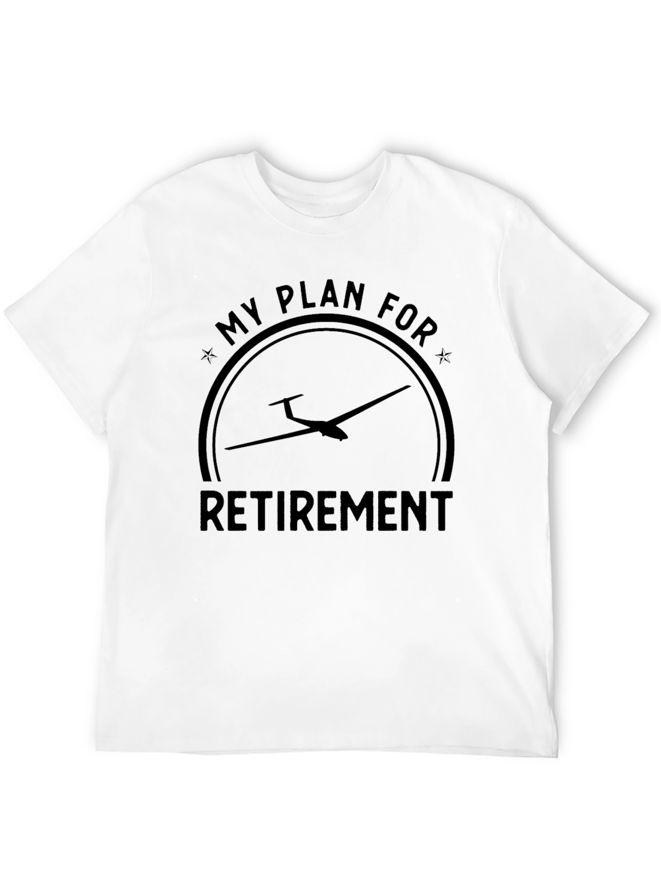 Retirement Plan Glider T-Shirt | Aviation Enthusiast Tee