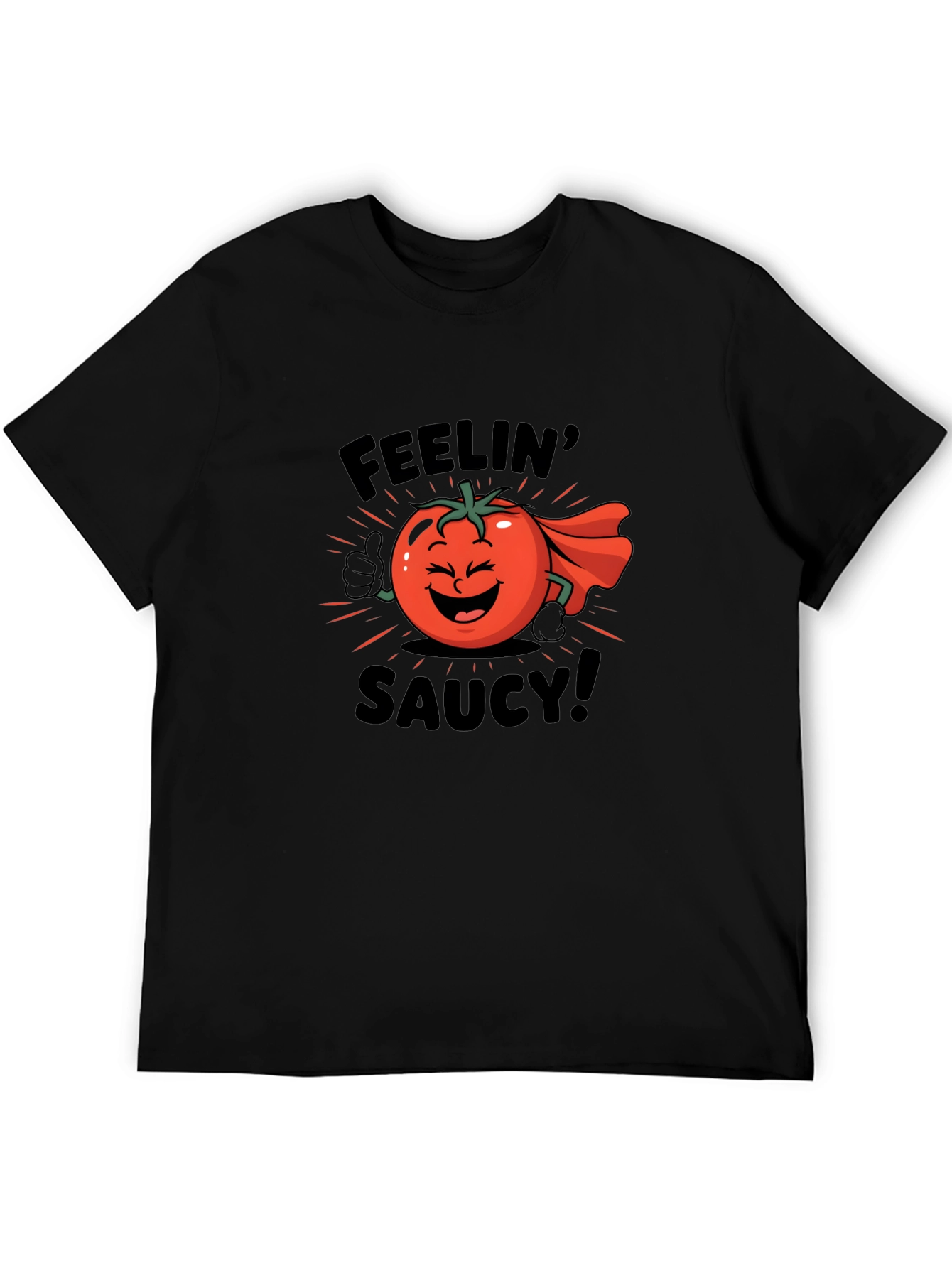Feelin Saucy T-Shirt - Tomato Cartoon Graphic Tee