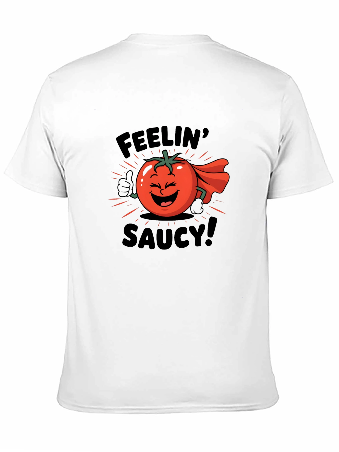Feelin Saucy T-Shirt - Tomato Cartoon Graphic Tee