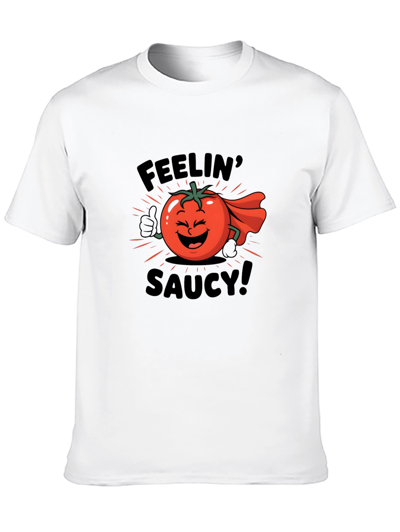 Feelin Saucy T-Shirt - Tomato Cartoon Graphic Tee
