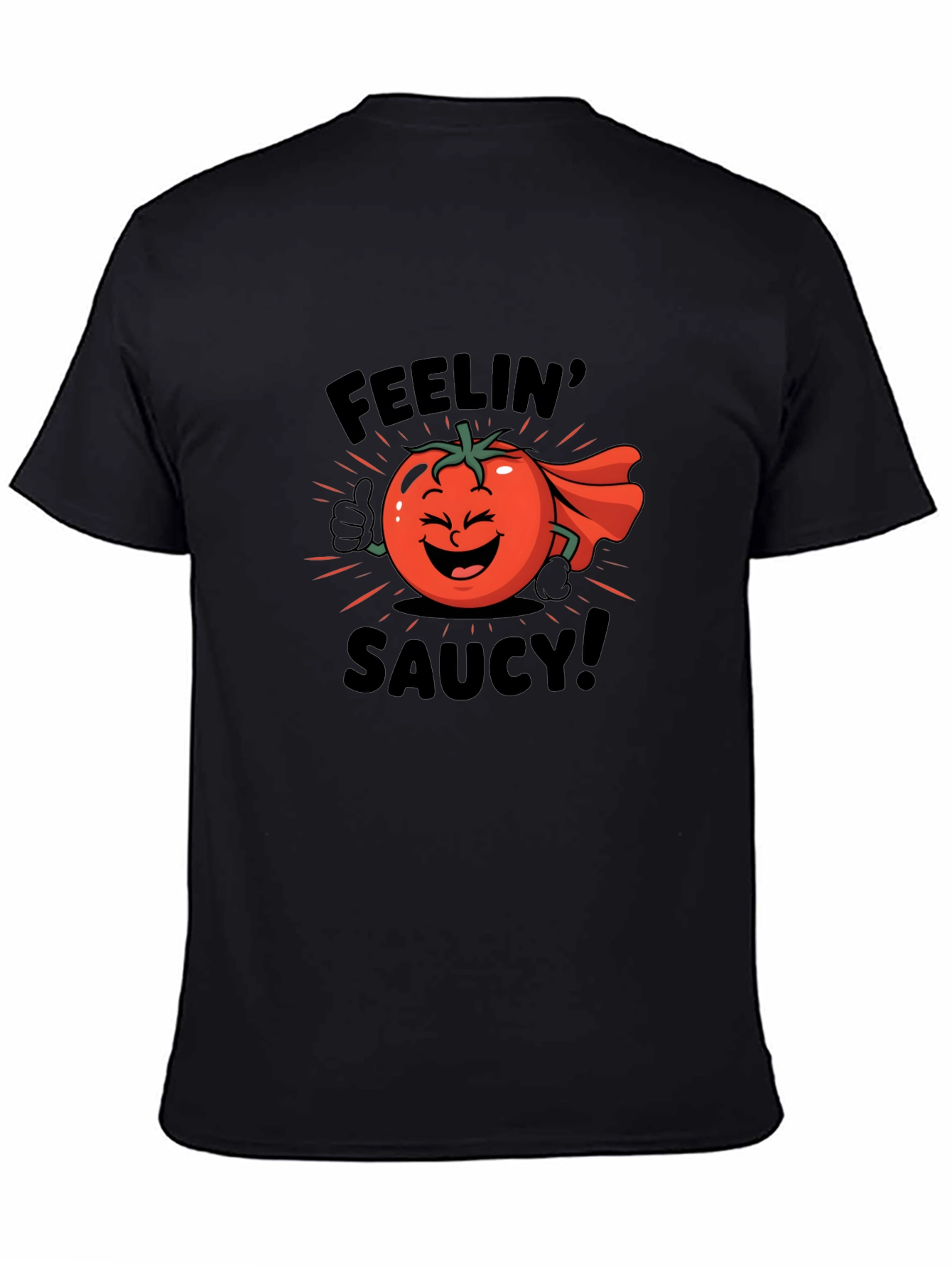 Feelin Saucy T-Shirt - Tomato Cartoon Graphic Tee