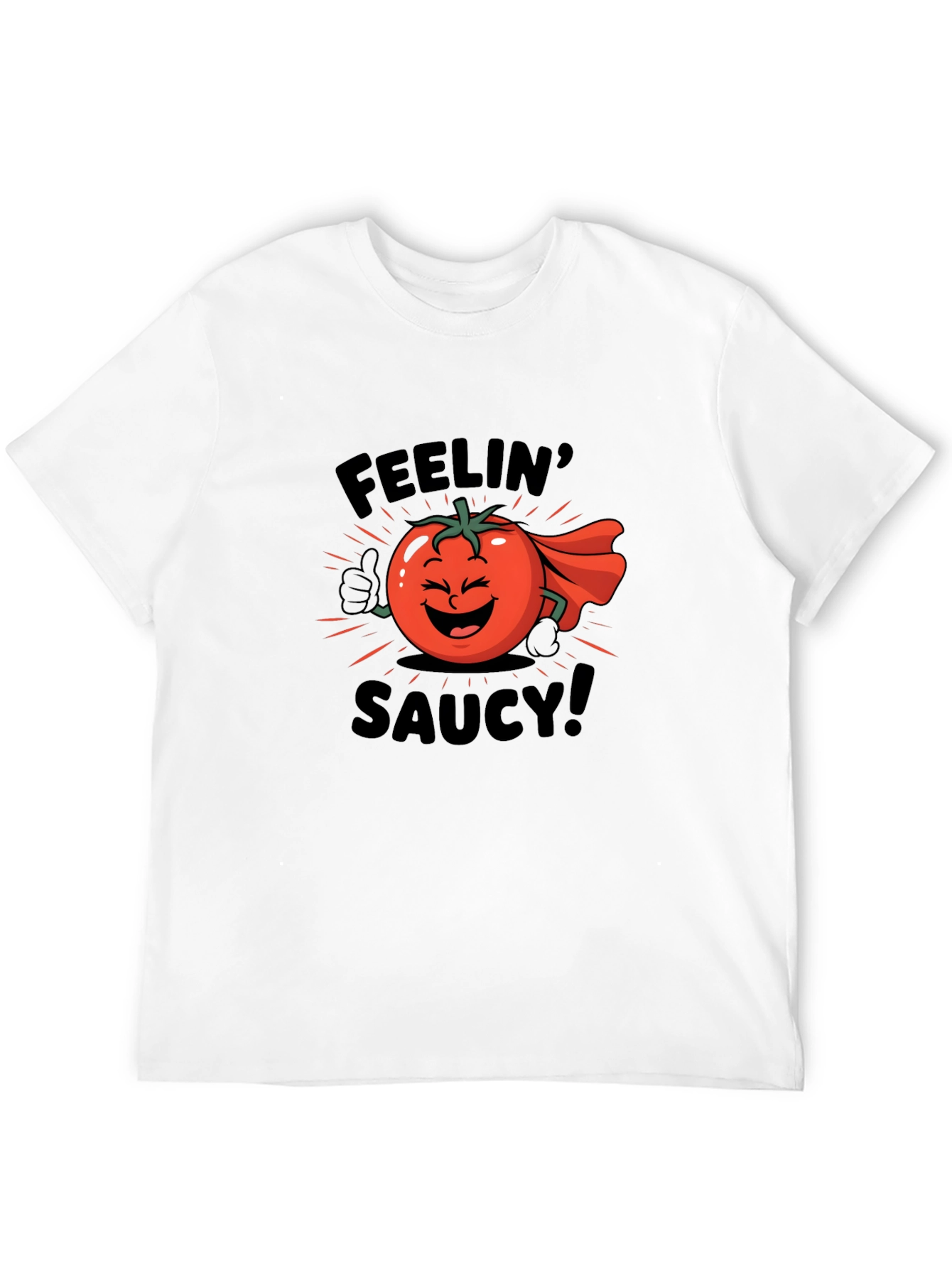 Feelin Saucy T-Shirt - Tomato Cartoon Graphic Tee