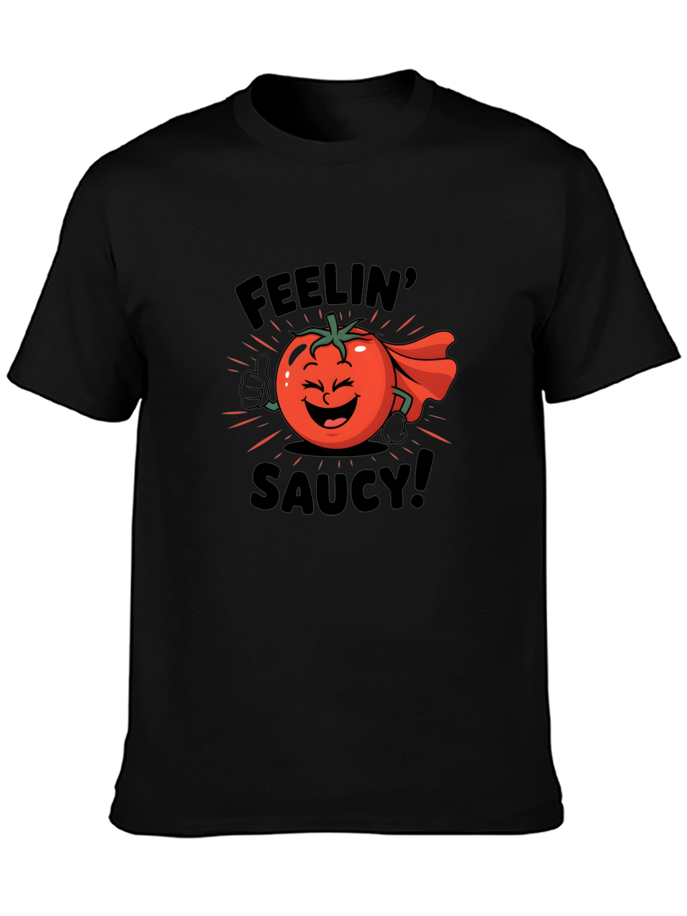 Feelin Saucy T-Shirt - Tomato Cartoon Graphic Tee