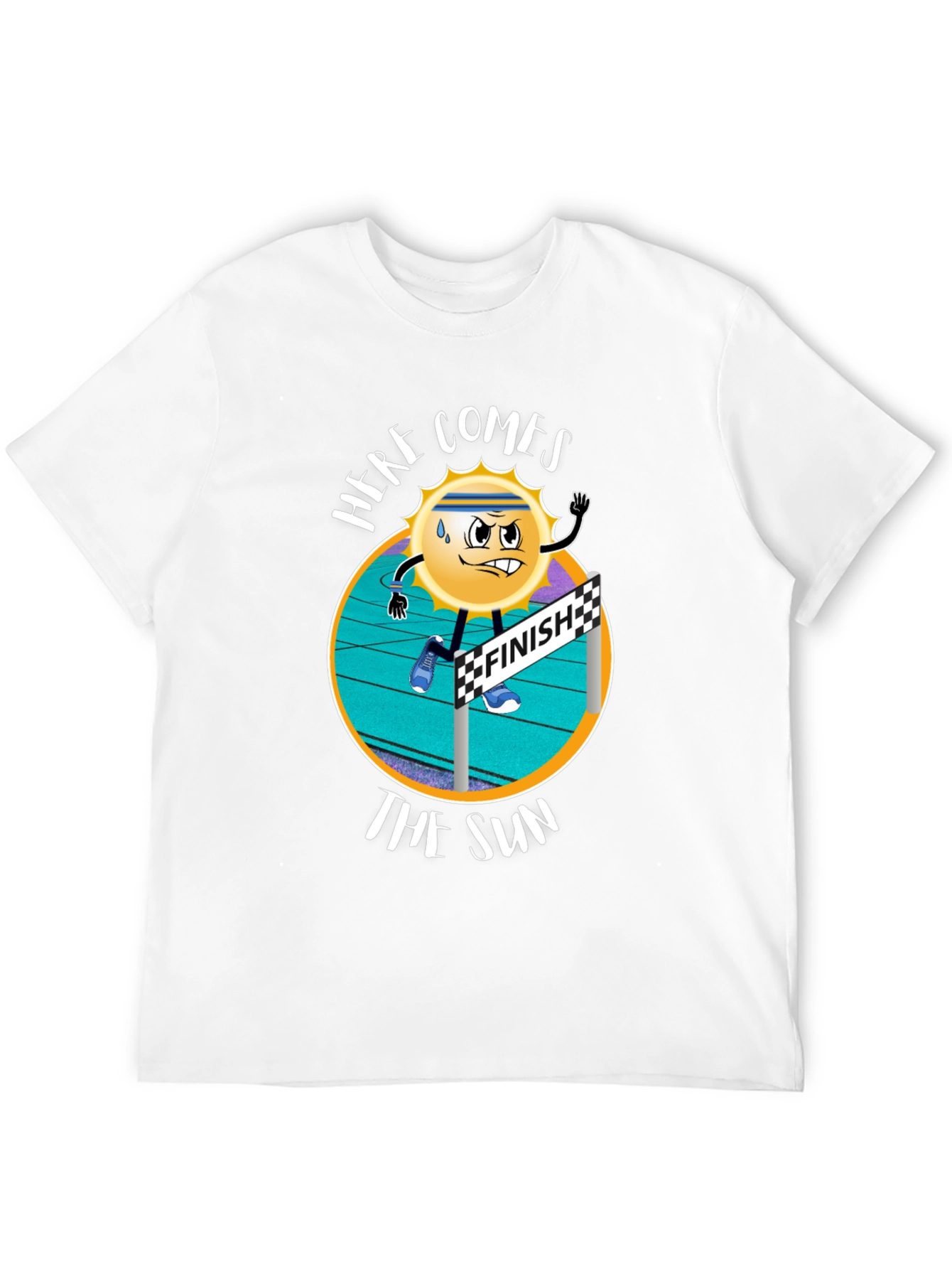Here Comes The Sun Black Graphic T-Shirt