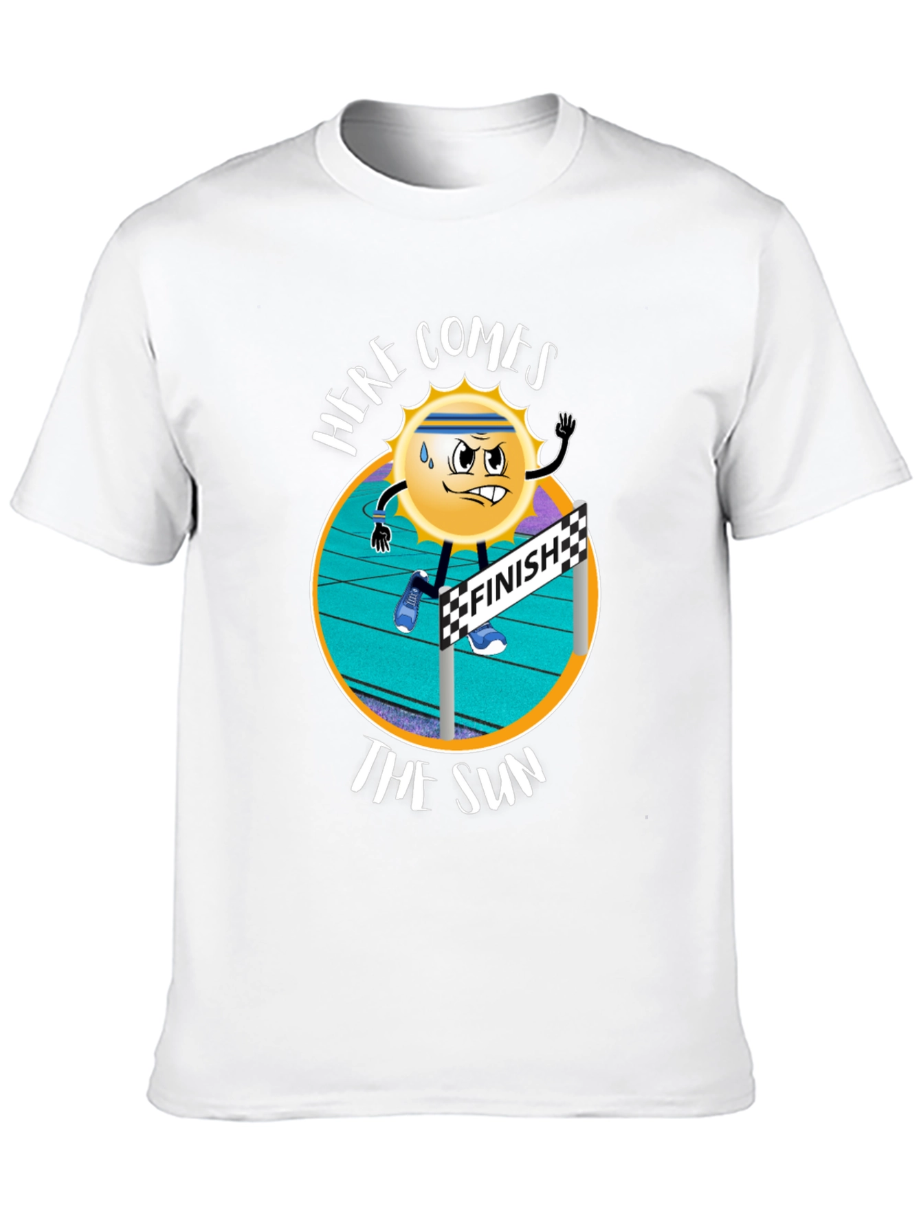 Here Comes The Sun Black Graphic T-Shirt