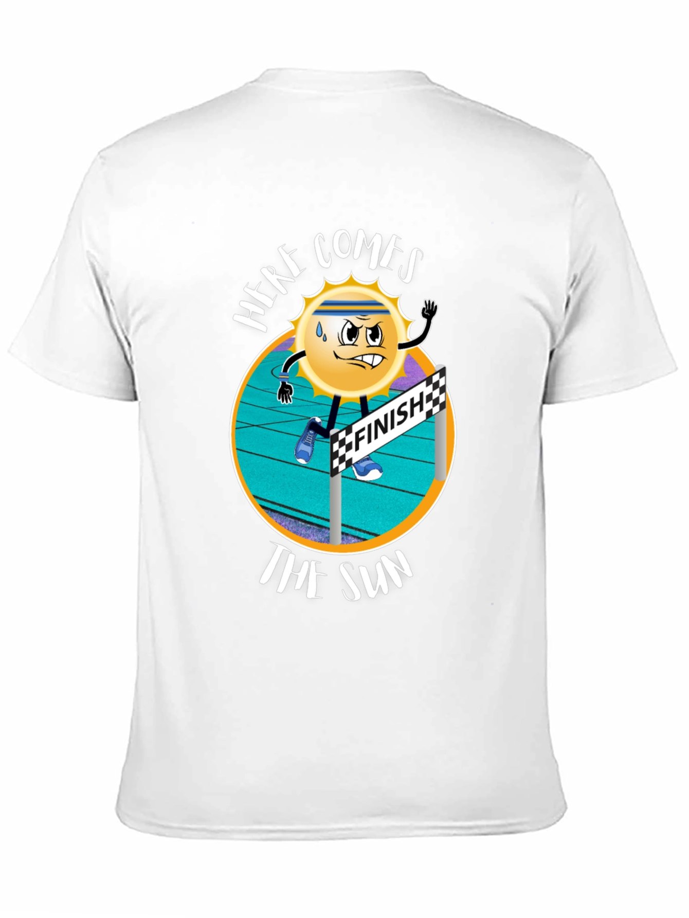 Here Comes The Sun Black Graphic T-Shirt