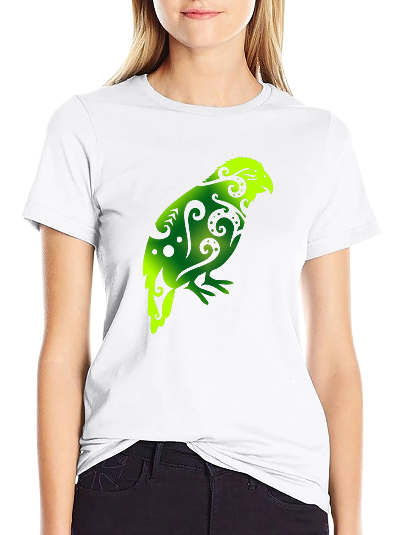 Maori Bird T-Shirt - Black