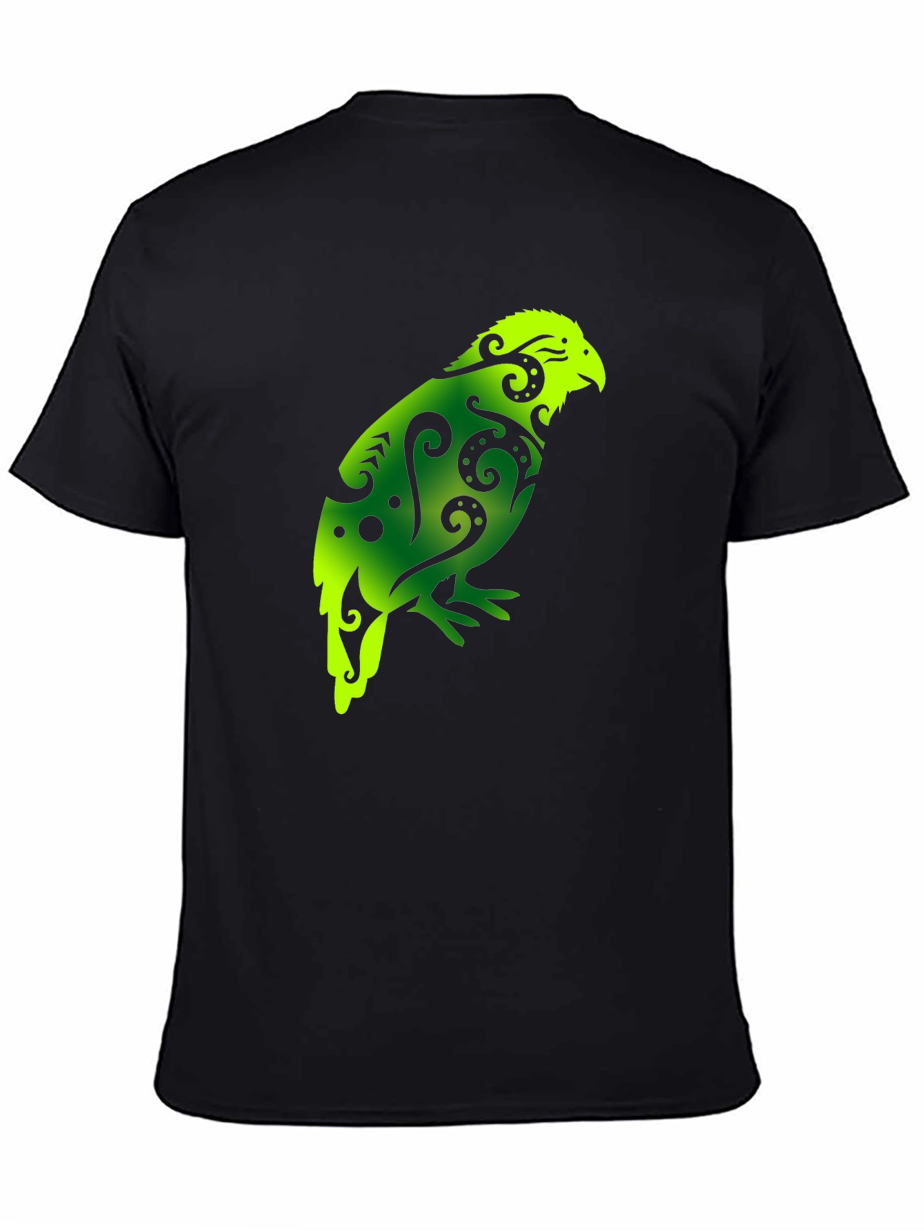 Maori Bird T-Shirt - Black