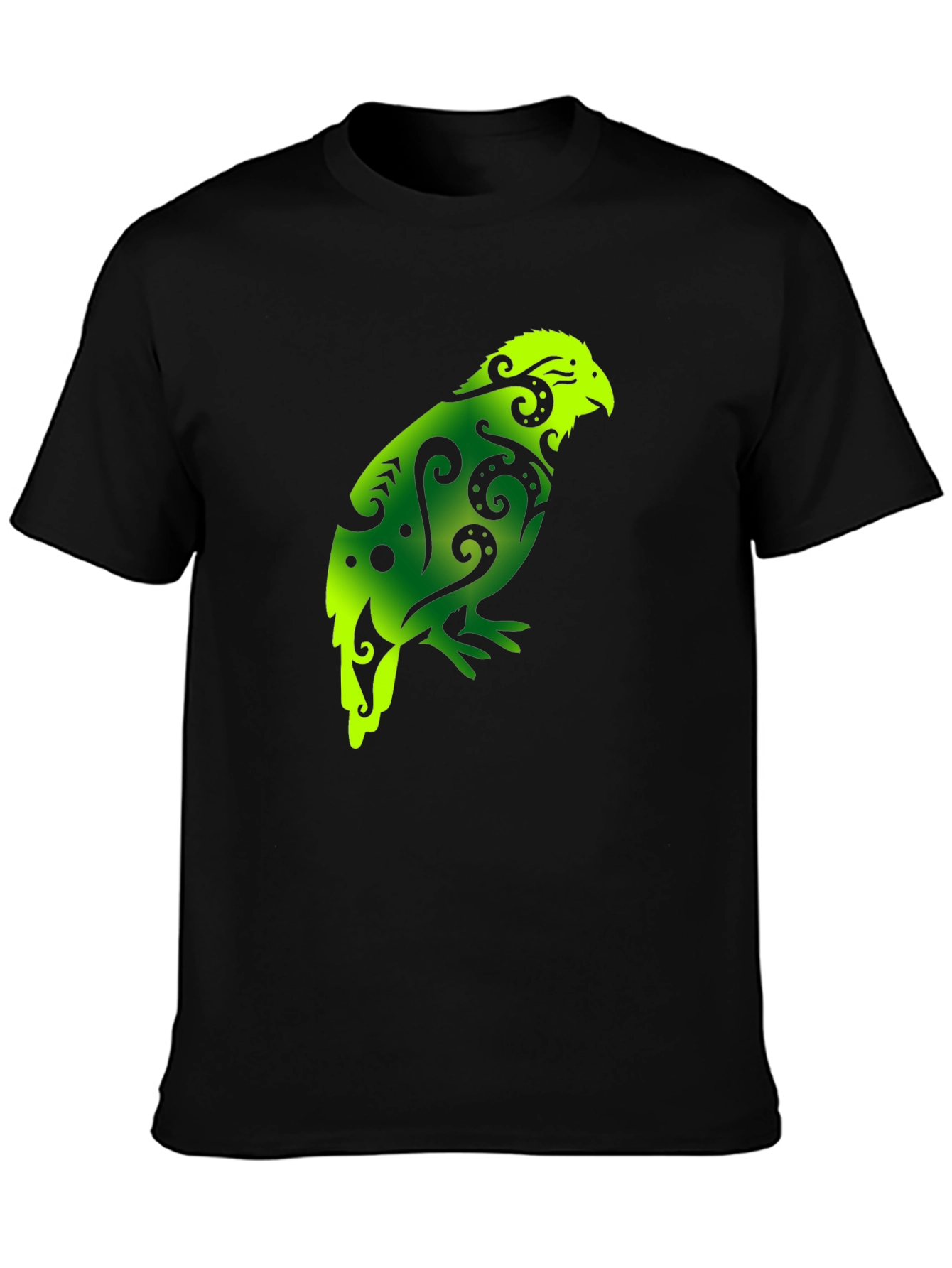 Maori Bird T-Shirt - Black