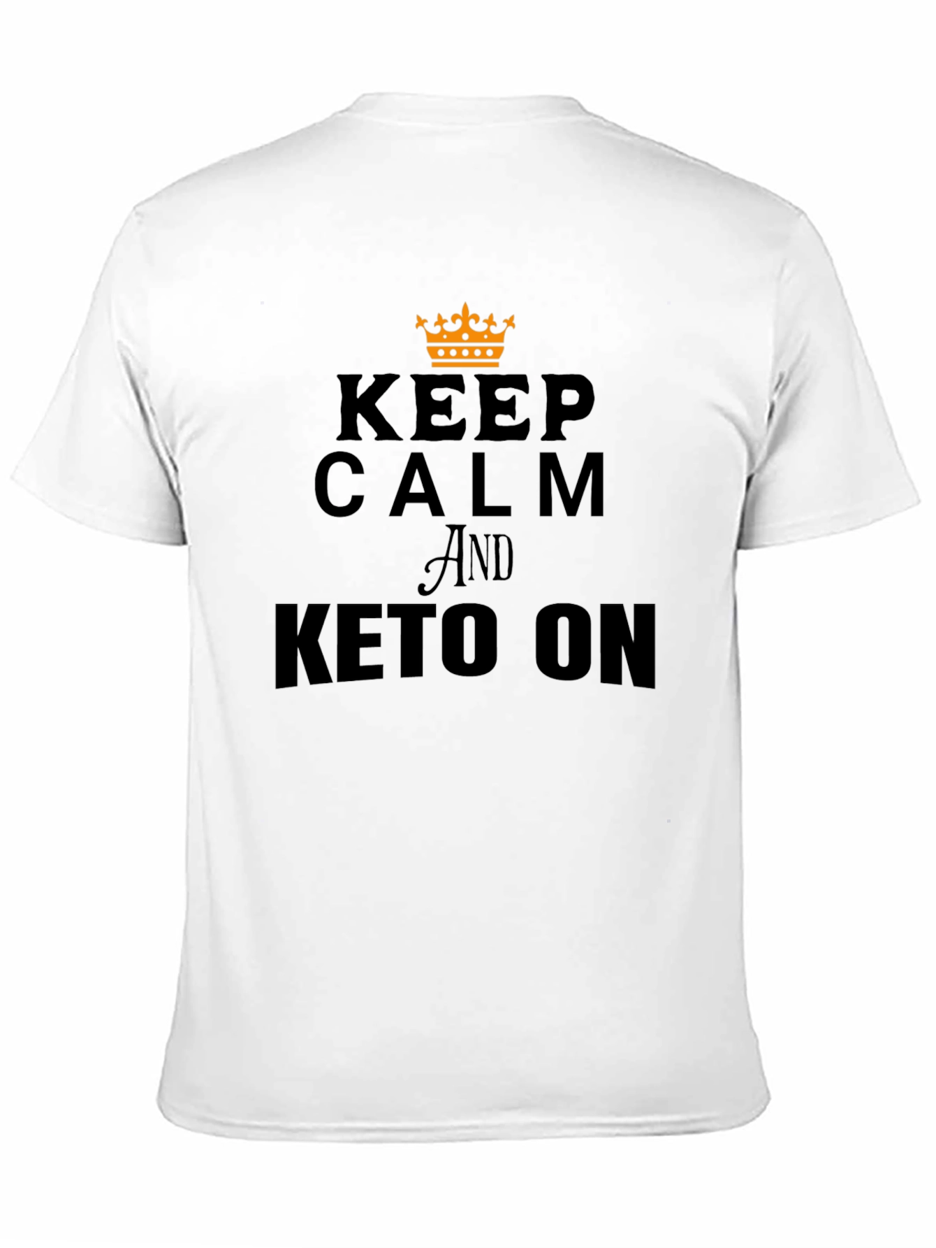 Keep Calm & Keto On Graphic Tee - Black