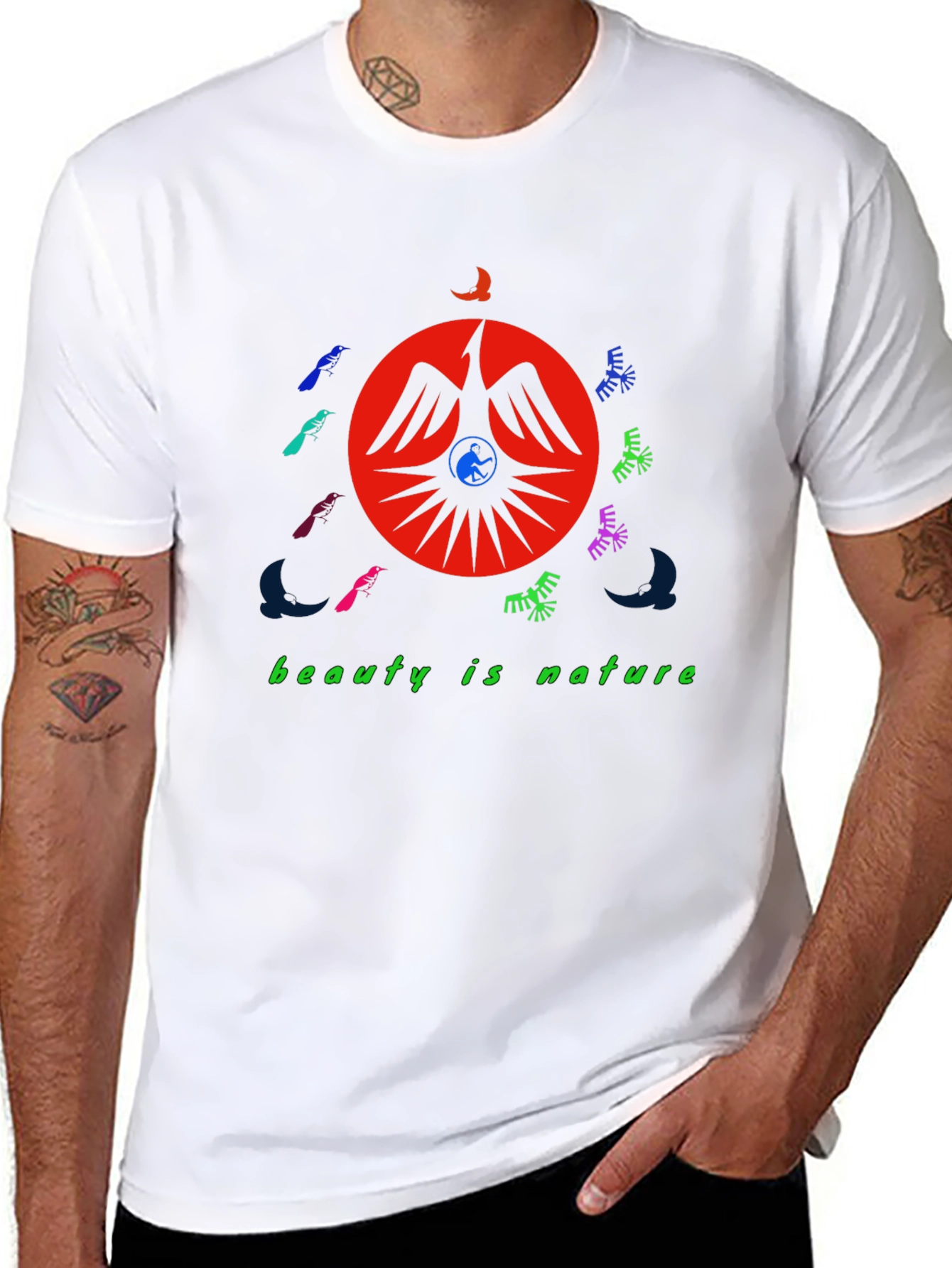 Nature Inspired Graphic Tee - Beauty Is Nature