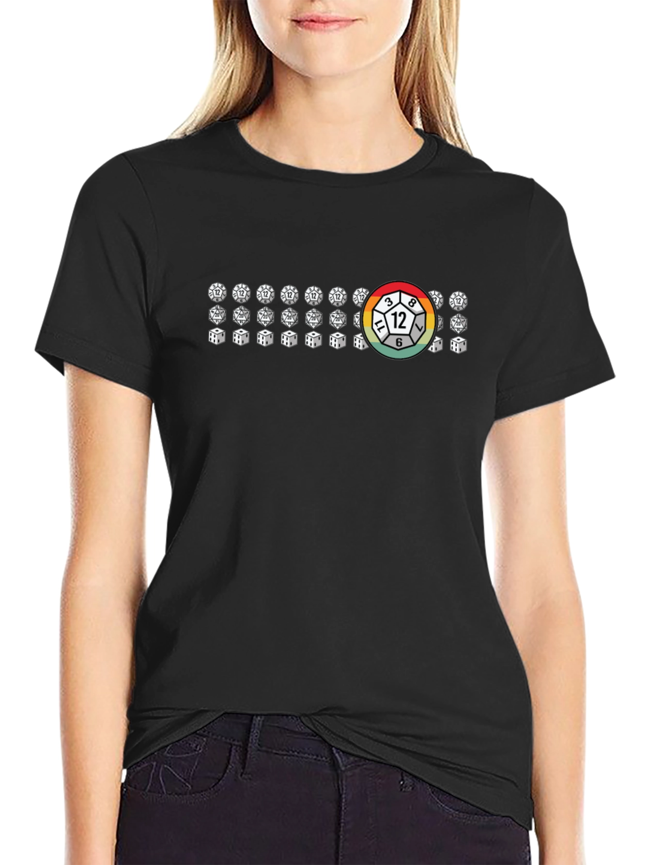D&D Dice T-Shirt - Role Playing Game Tee