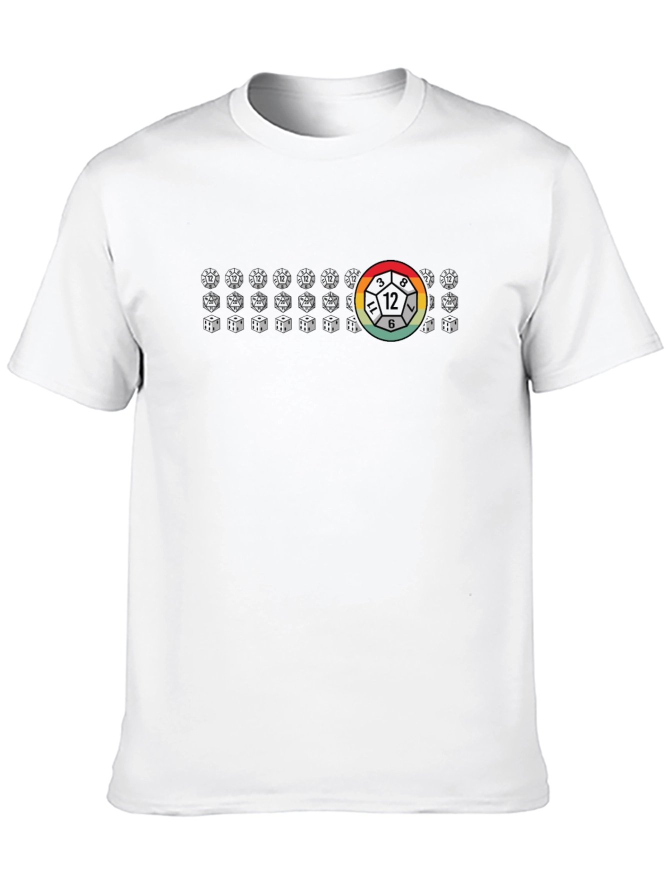 D&D Dice T-Shirt - Role Playing Game Tee
