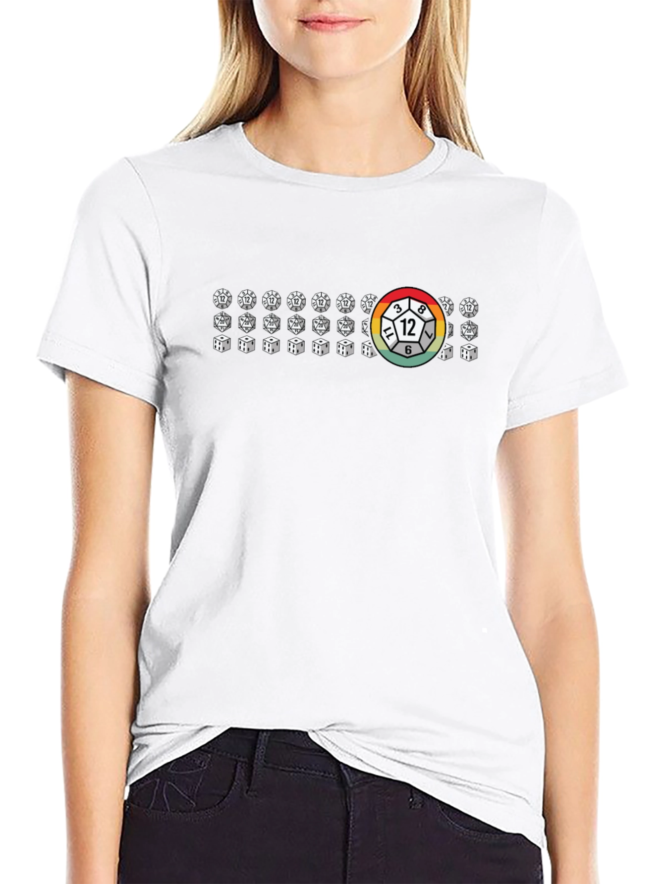 D&D Dice T-Shirt - Role Playing Game Tee