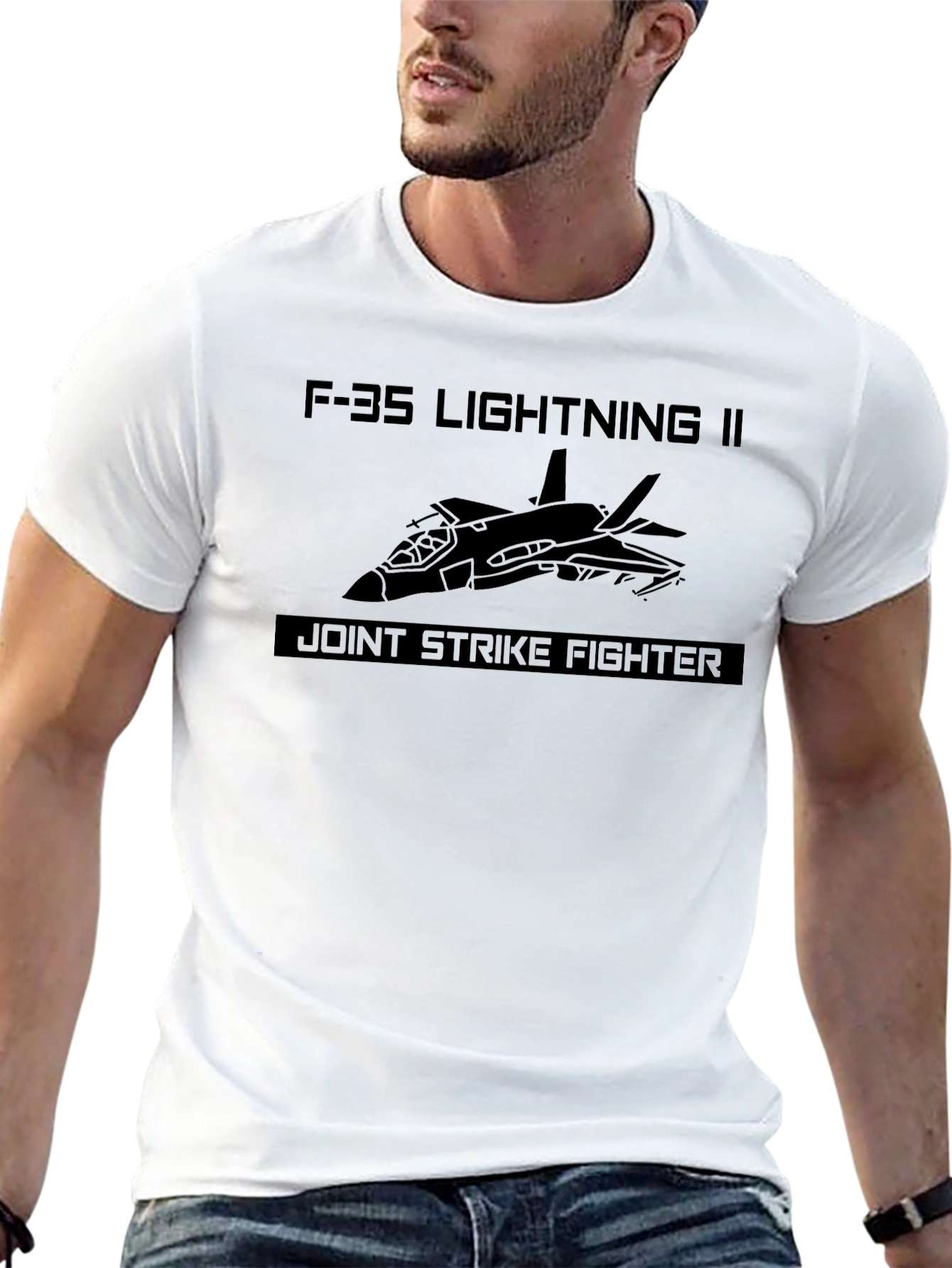 F-35 Lightning II Joint Strike Fighter Black T-Shirt