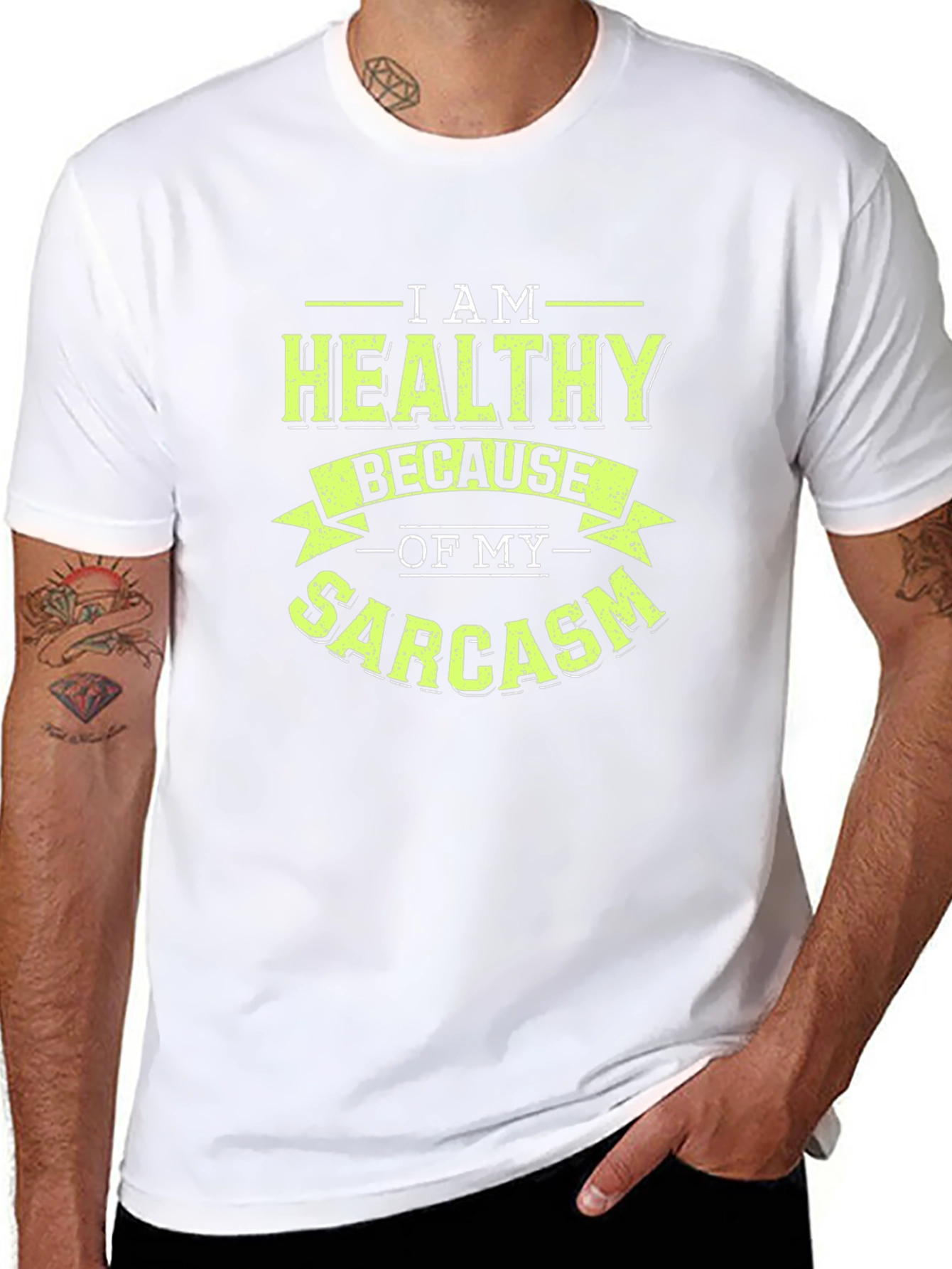 Healthy Sarcasm Graphic T-Shirt