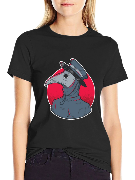 Plague Doctor Graphic Tee - Unique Design