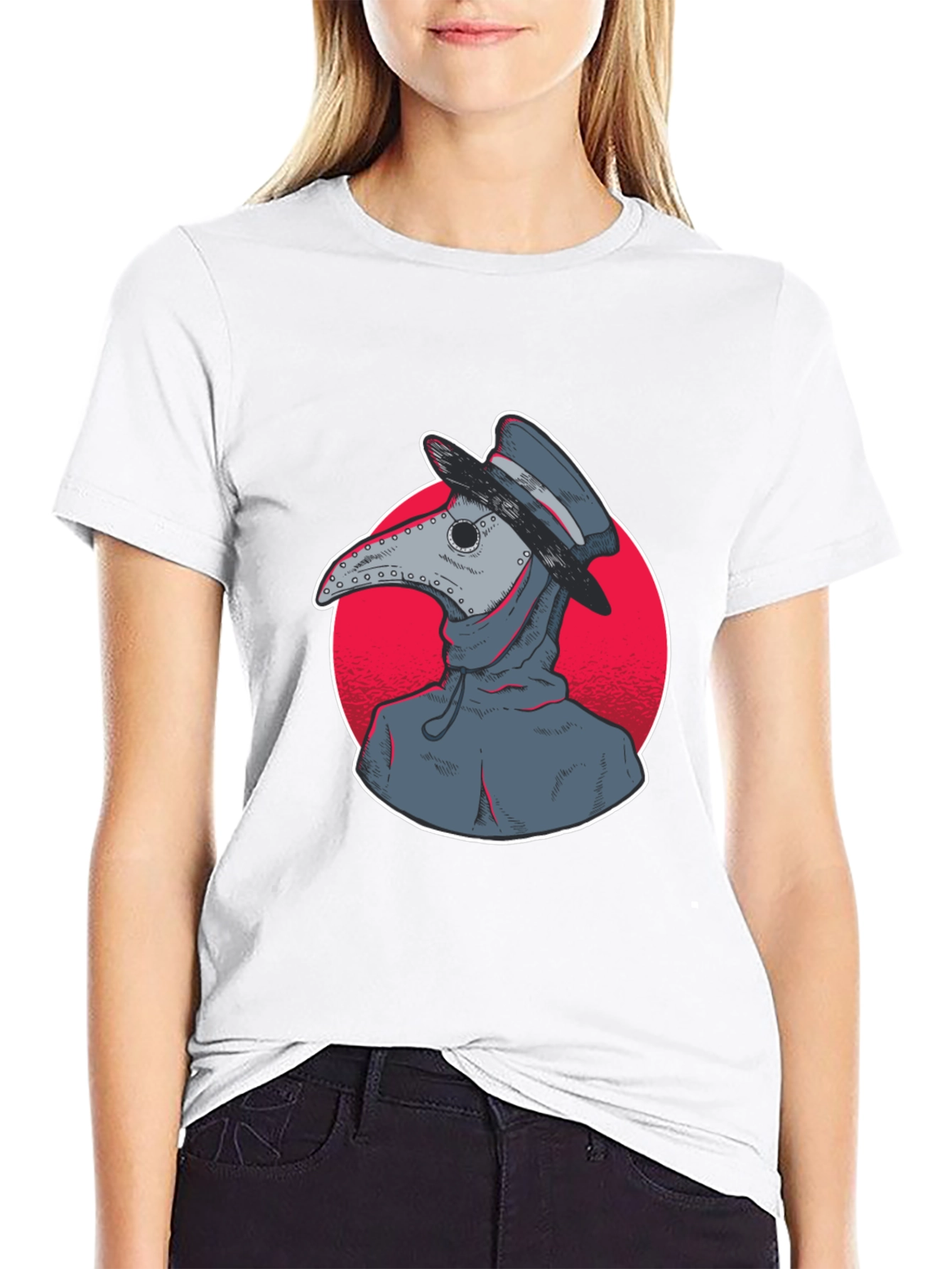 Plague Doctor Graphic Tee - Unique Design