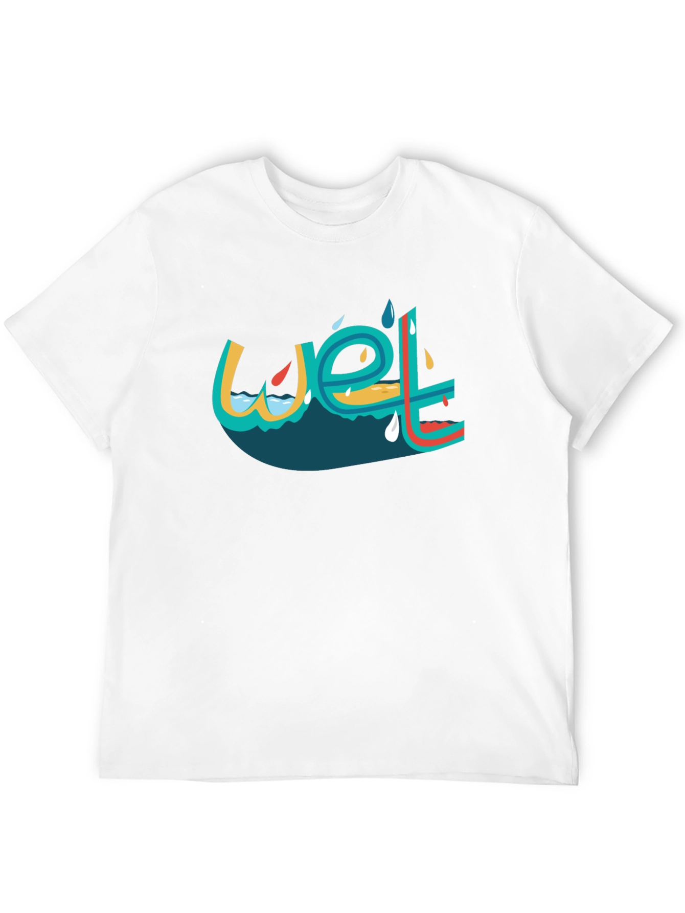 Wet Graphic Black T-Shirt
