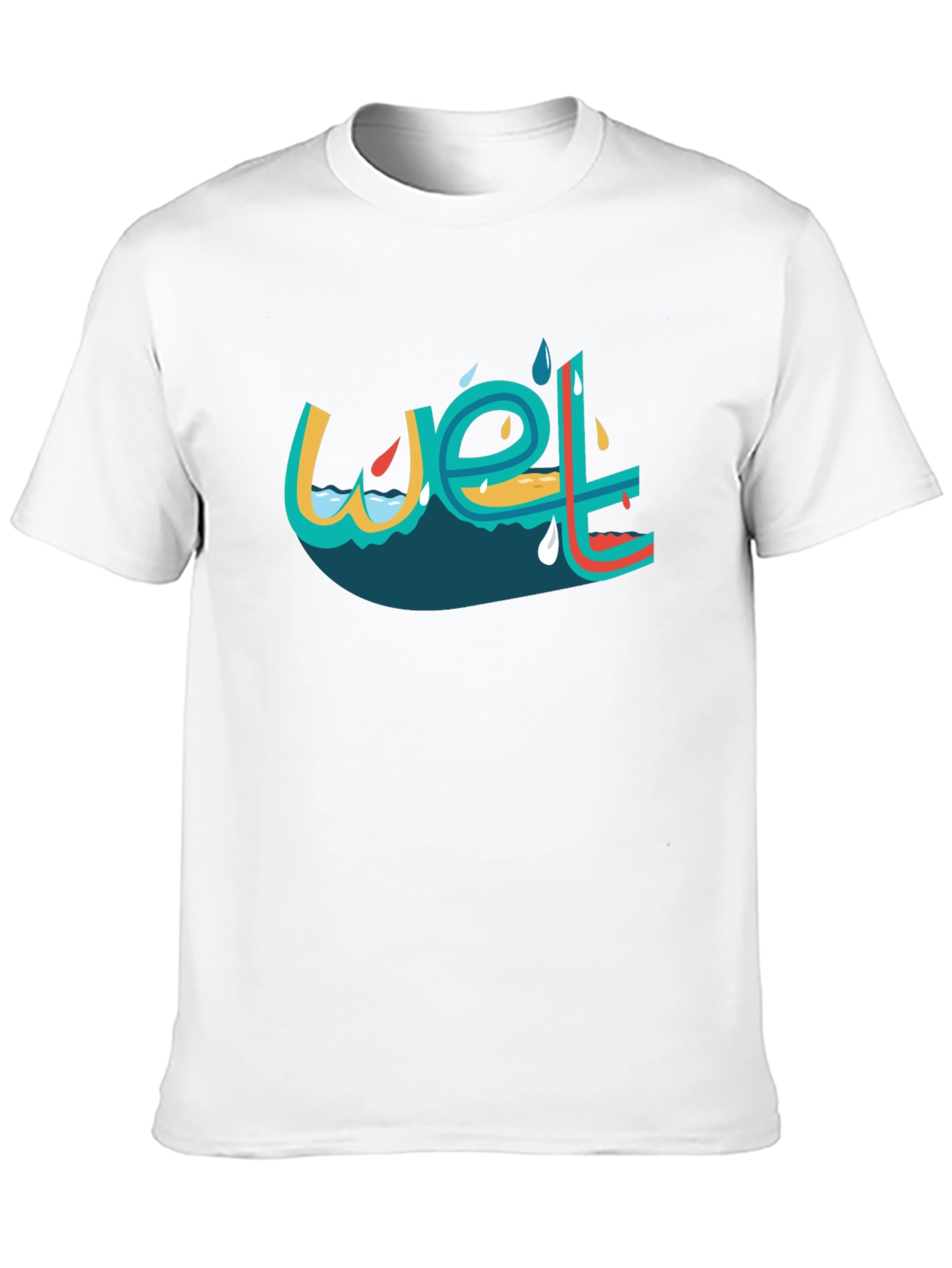 Wet Graphic Black T-Shirt