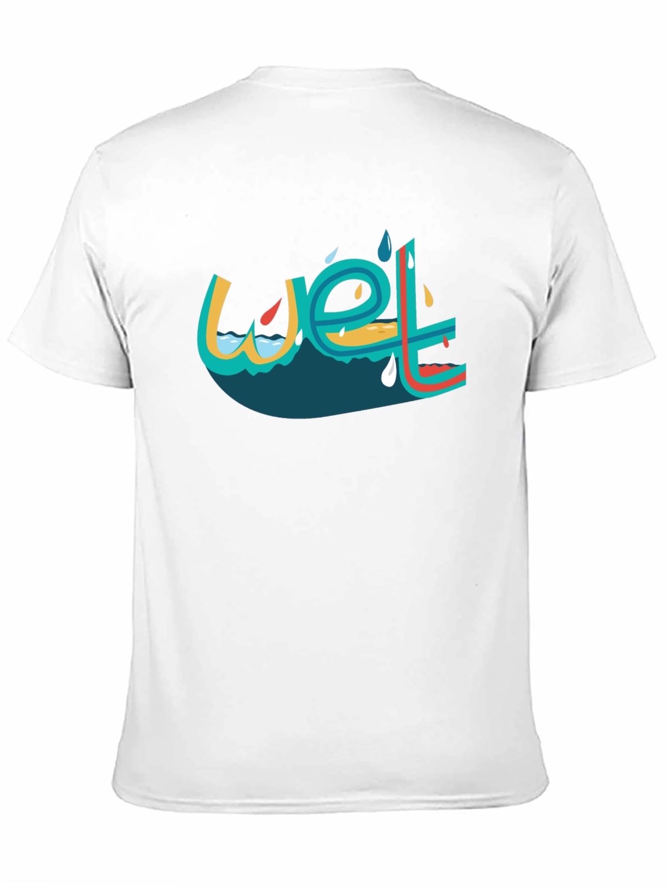 Wet Graphic Black T-Shirt