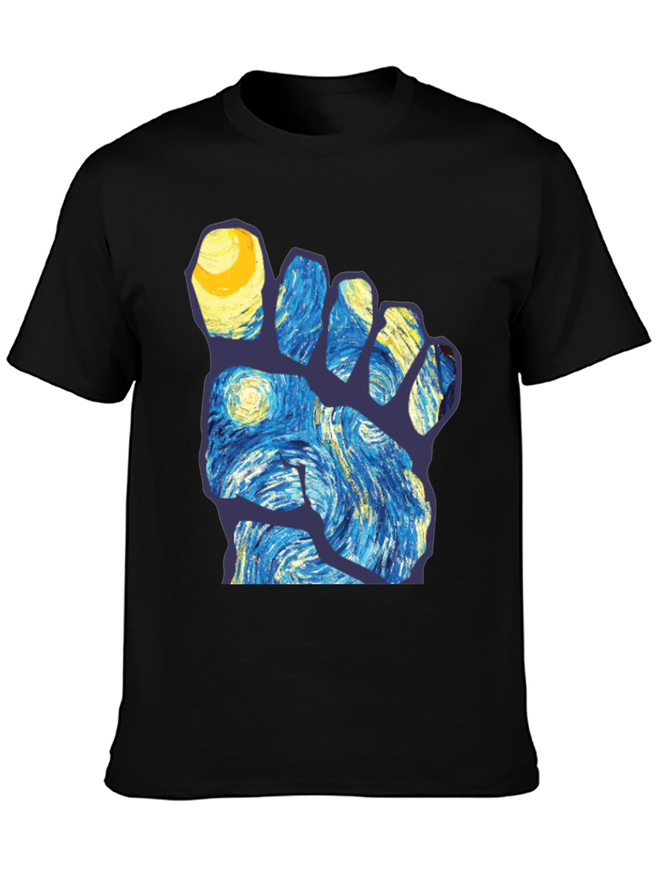 Starry Night Foot T-Shirt