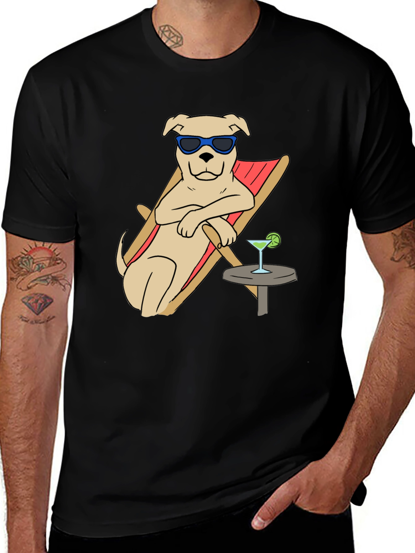 Chill Dog Graphic Tee - Relaxed Summer Vibes
