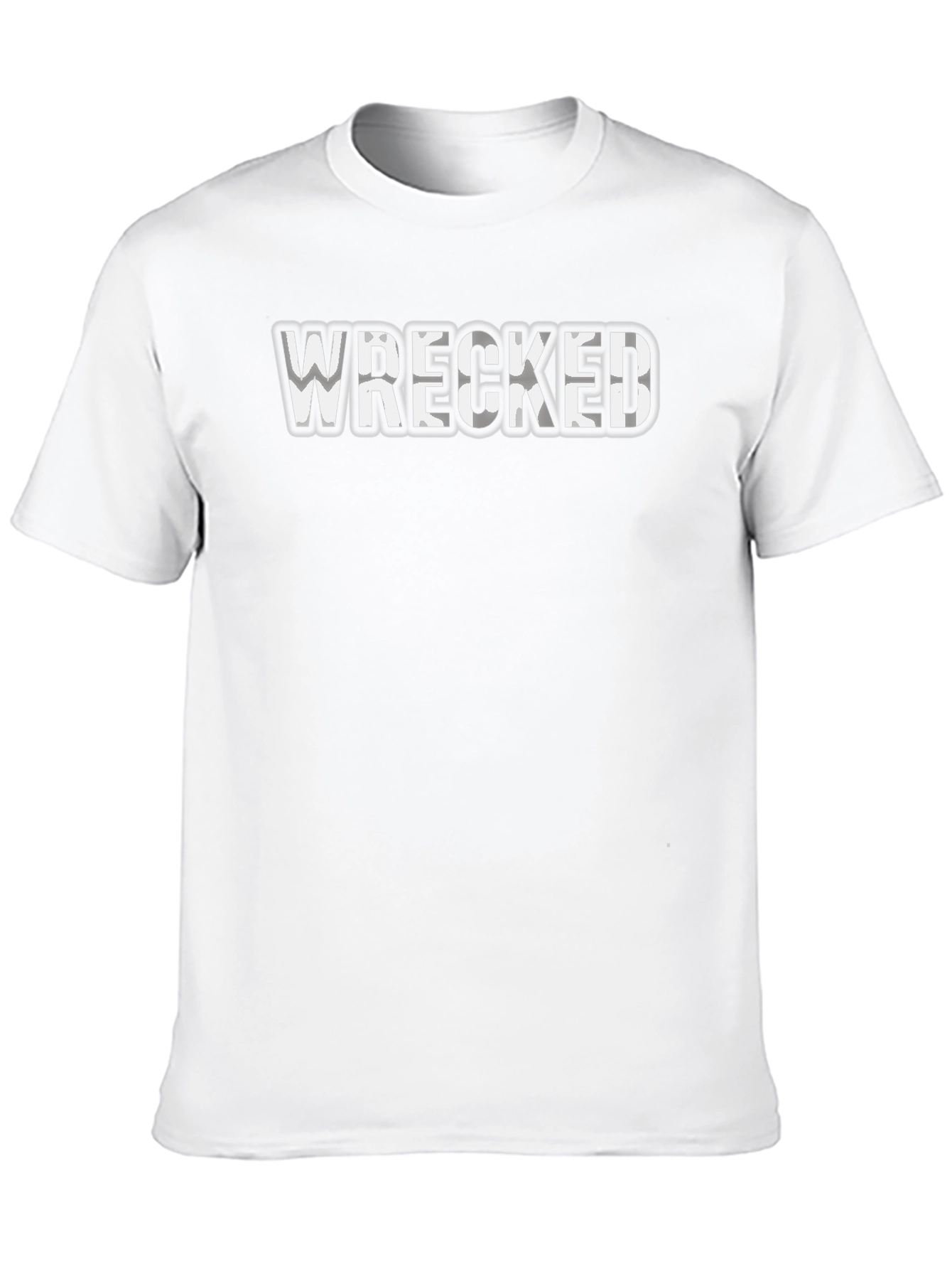 Wrecked Graphic Print Crew Neck T-Shirt