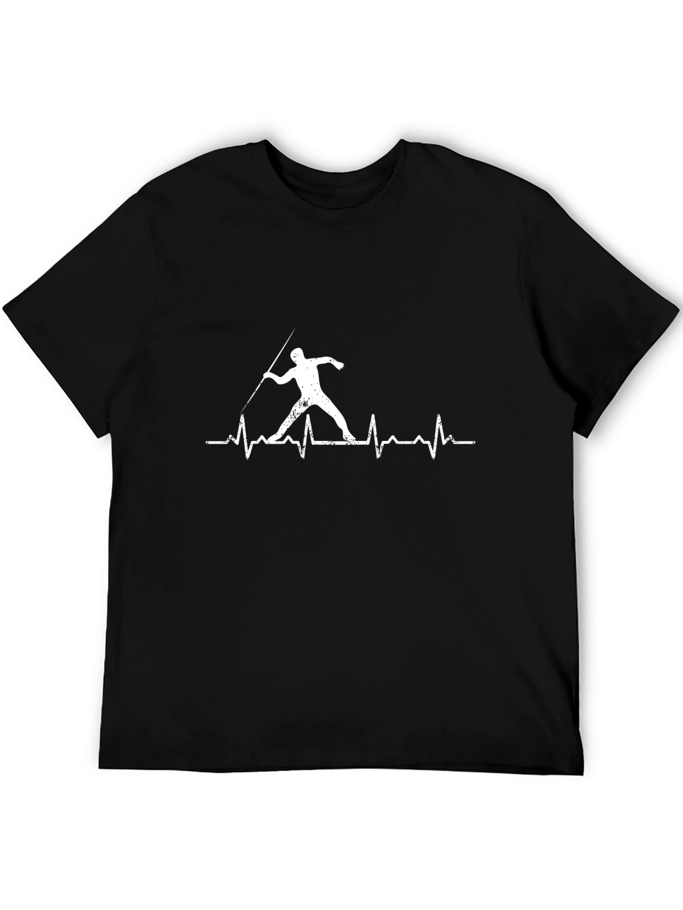 Javelin Thrower Heartbeat T-Shirt - Track & Field Tee