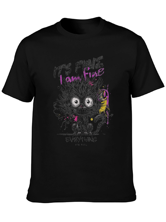 Its Fine Cat Graphic T-Shirt