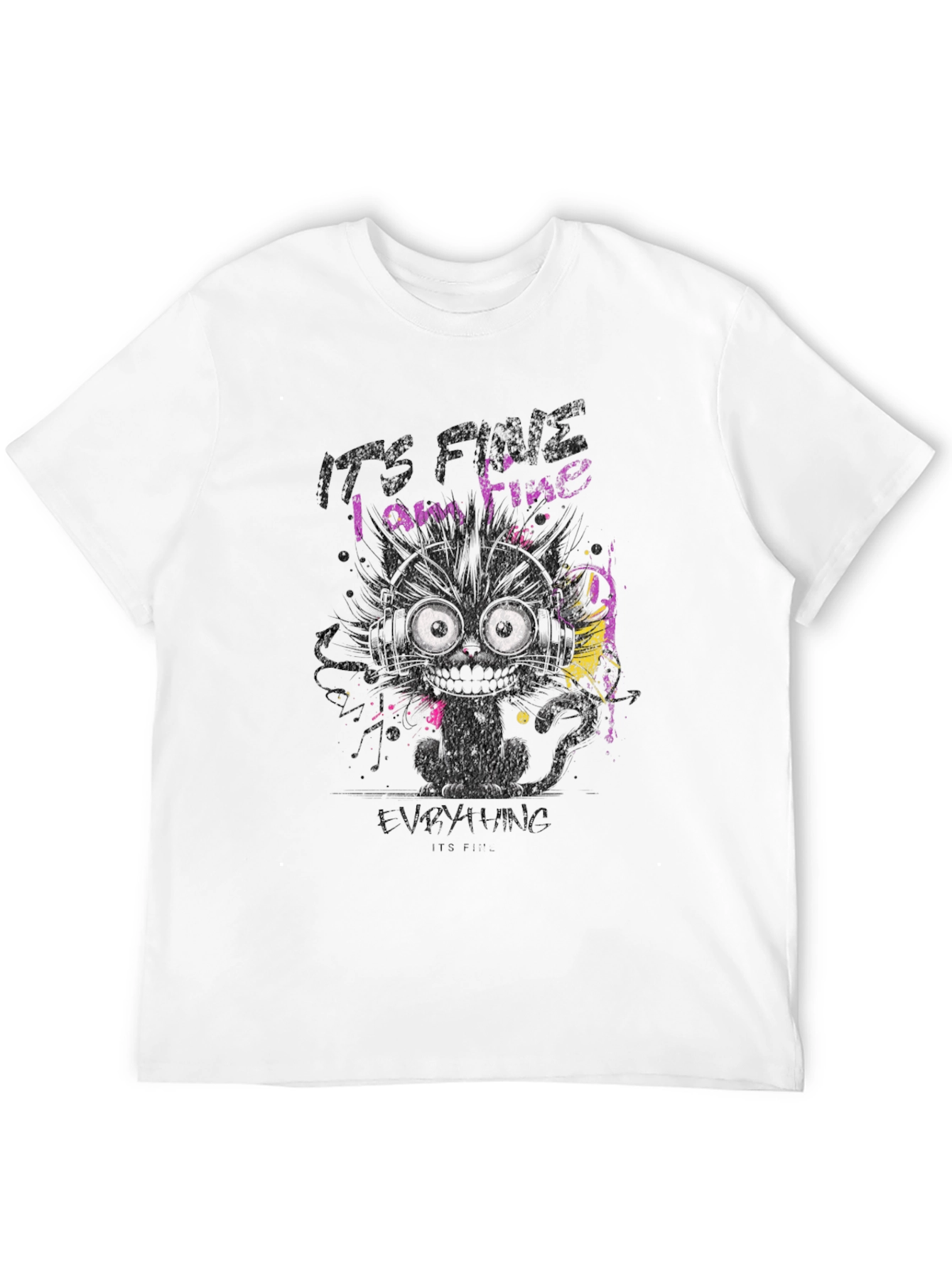 Its Fine Cat Graphic T-Shirt