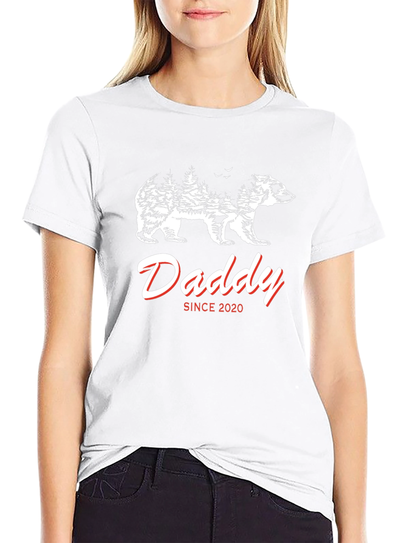 Daddy Bear Since 2020 Black T-Shirt