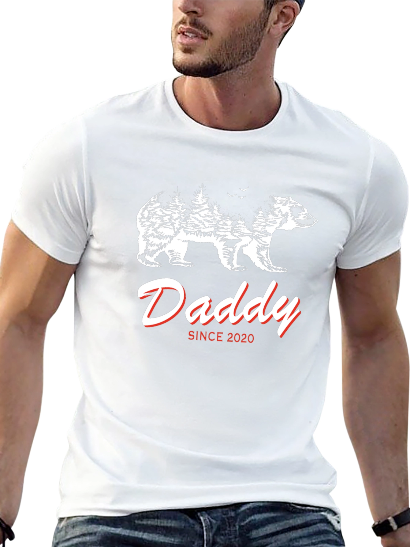 Daddy Bear Since 2020 Black T-Shirt