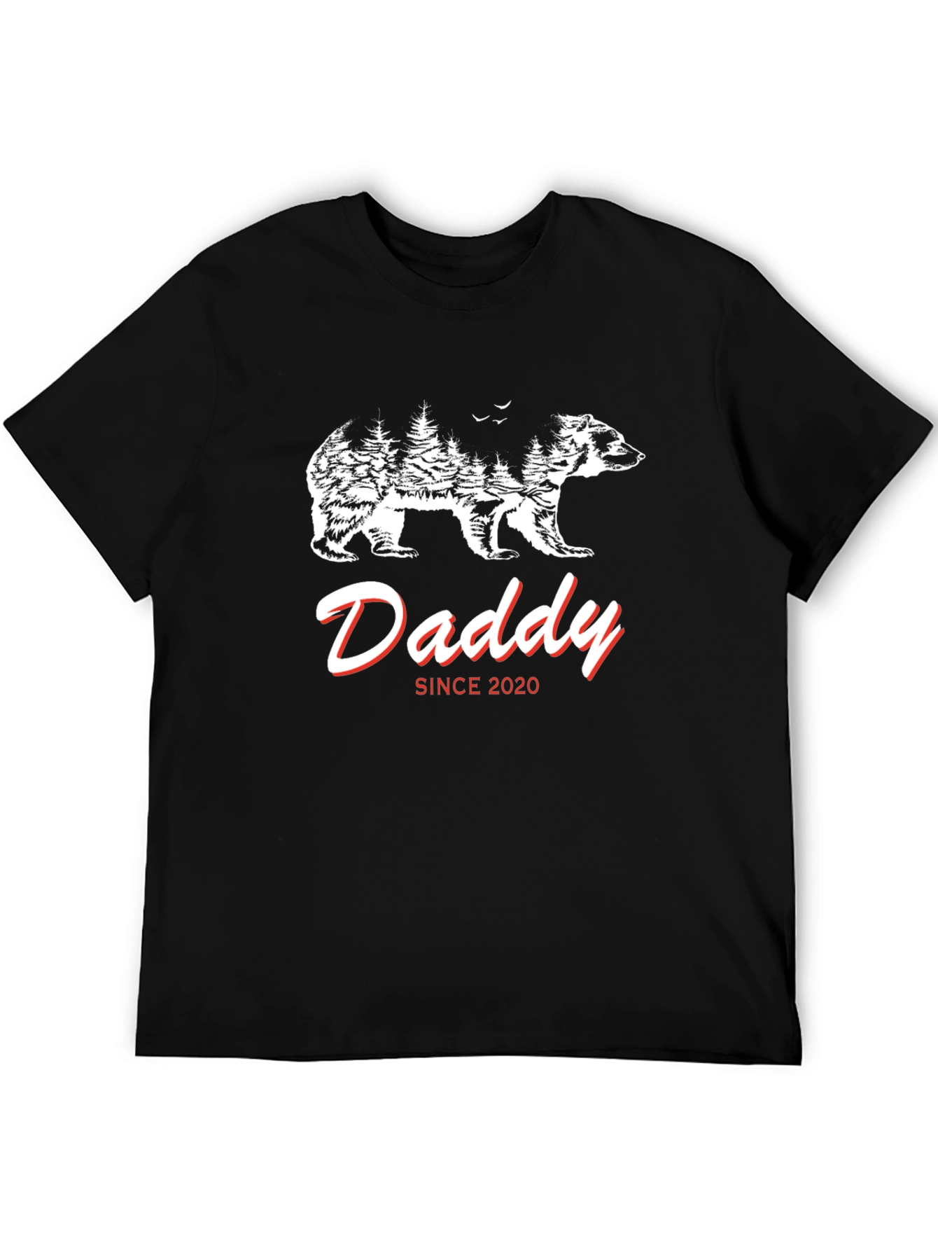 Daddy Bear Since 2020 Black T-Shirt