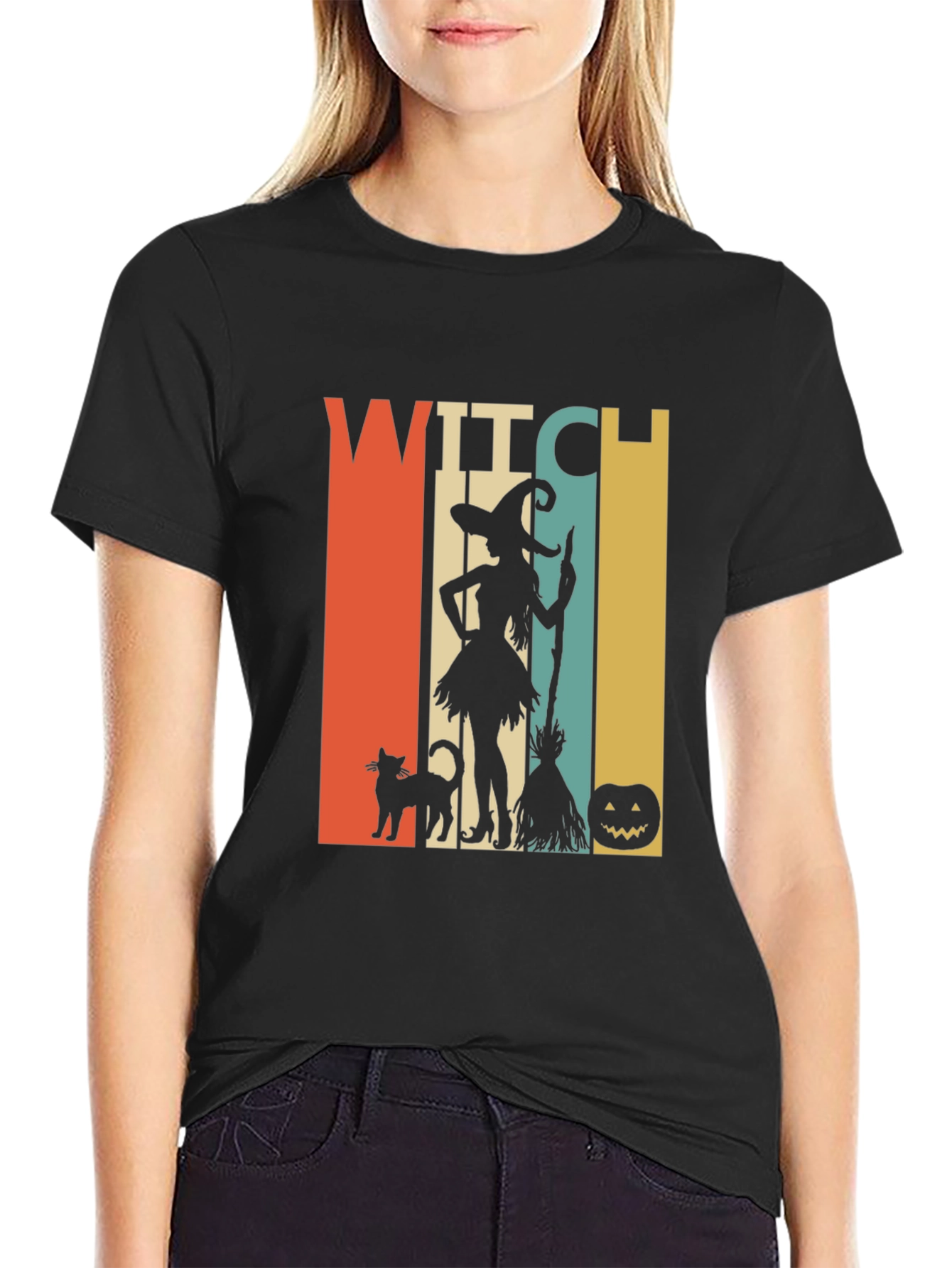 Witch Halloween T-Shirt - Retro Style Tee