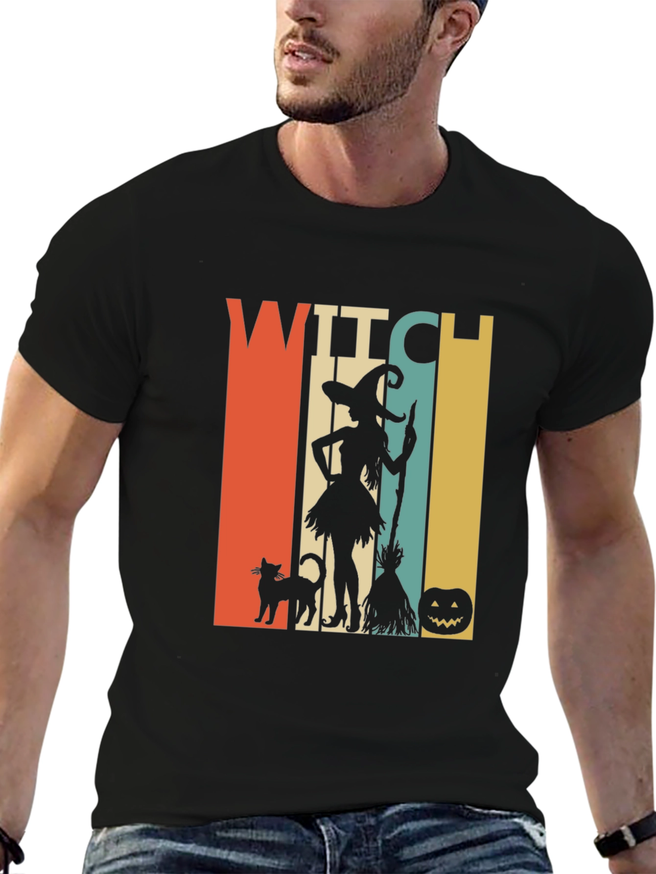 Witch Halloween T-Shirt - Retro Style Tee