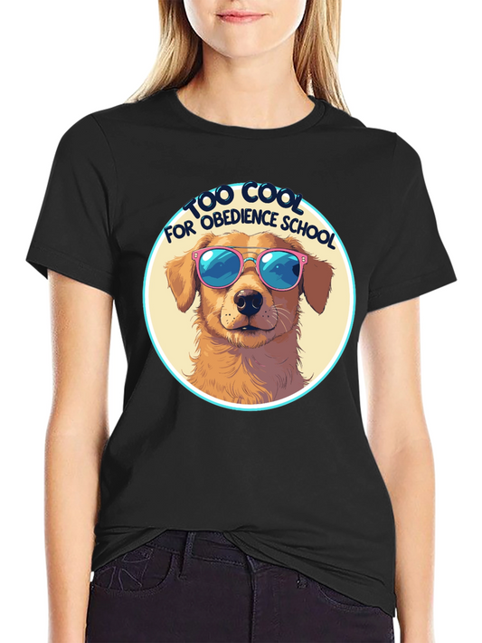 Cool Dog T-Shirt - Golden Retriever in Sunglasses