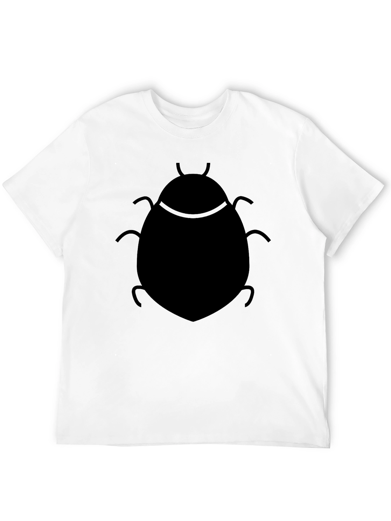 Black T-Shirt with Insect Design