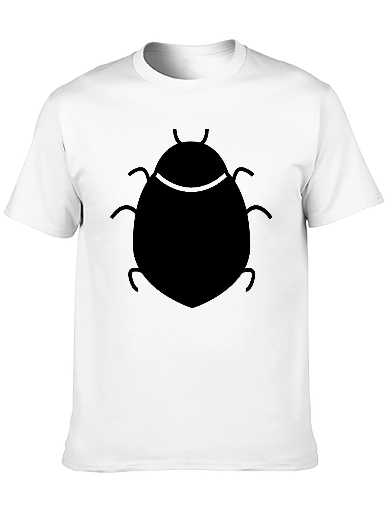 Black T-Shirt with Insect Design